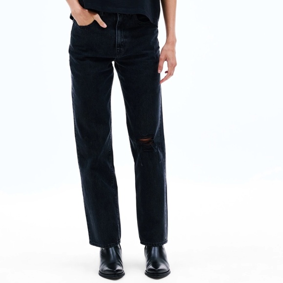 NWOT US 26 -- SLVRLAKE London Wide leg jeans BESTSELLING - Picture 2 of 6